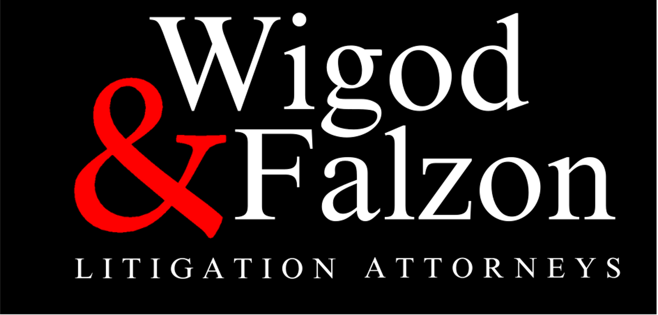 wigod & falzon law litigation attorneys logo