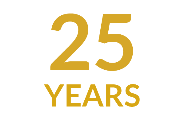 25 years logo