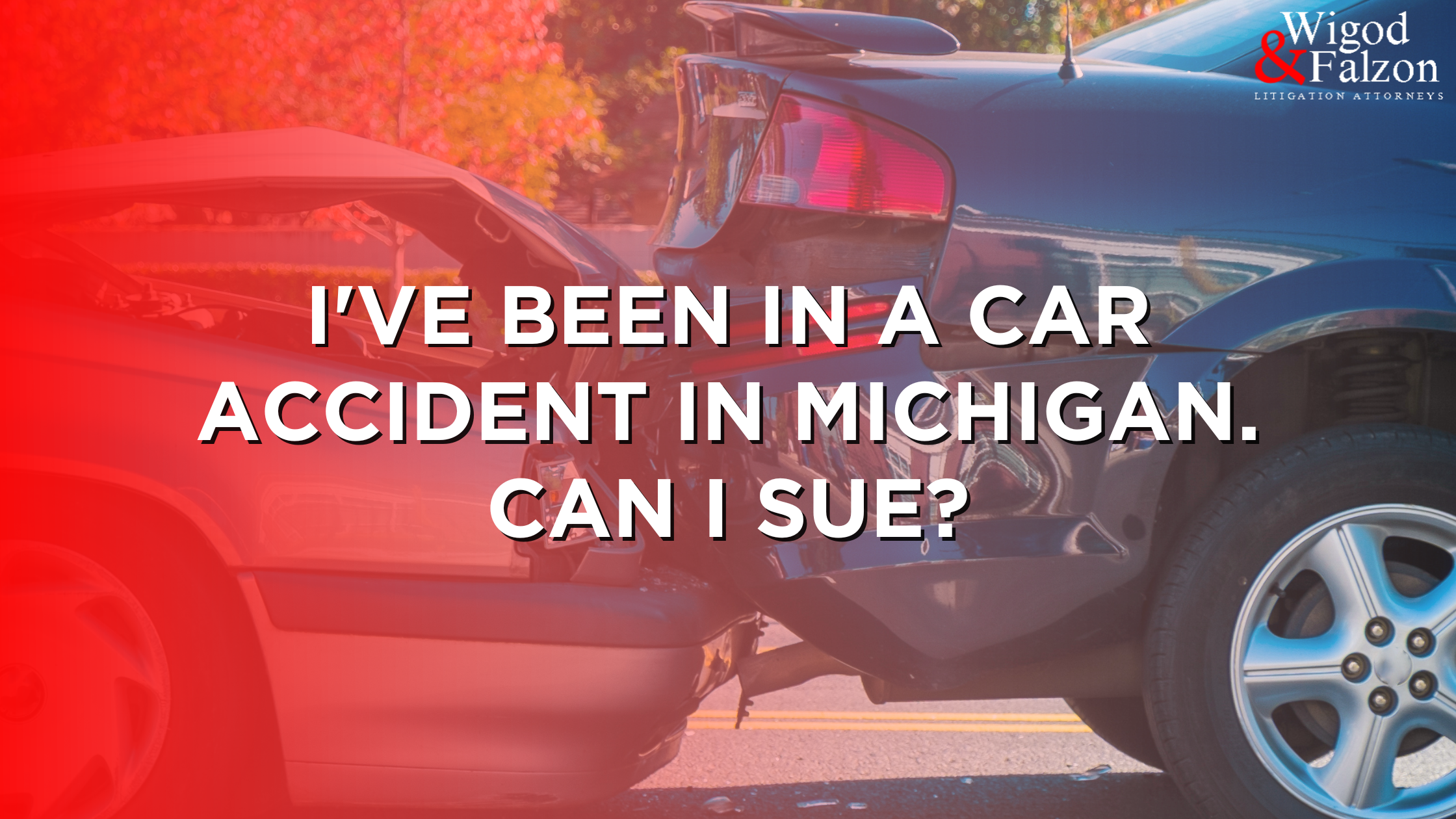 can you sue for a car accident in michigan, can you sue in a no fault state