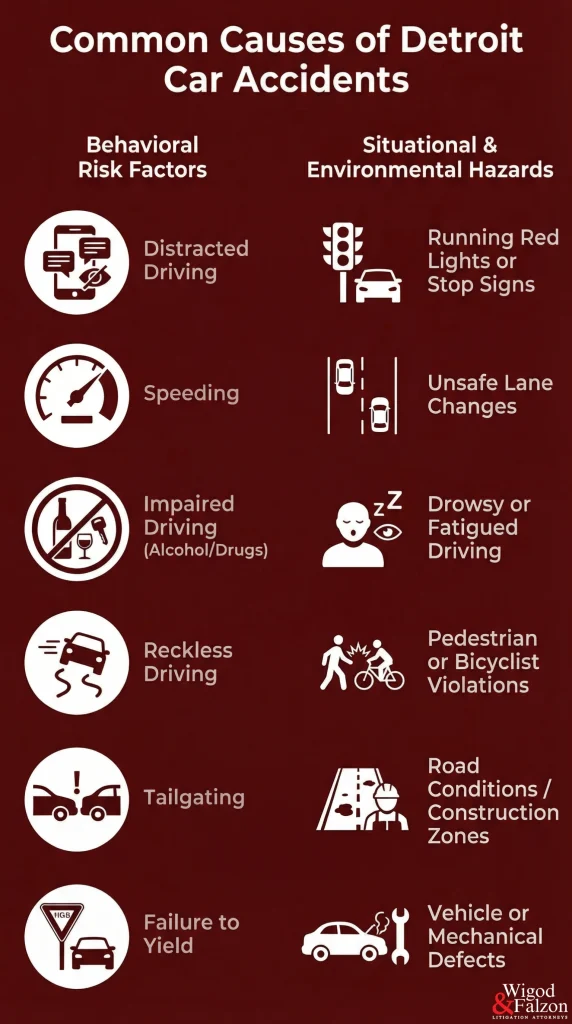 common causes of detroit car accidents