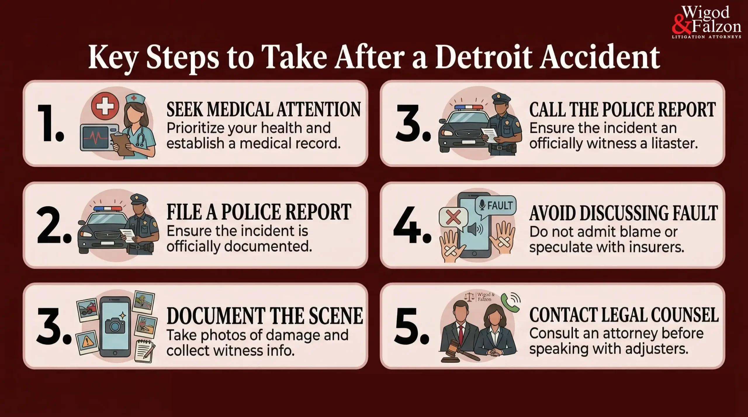 key steps to take after a detroit accident