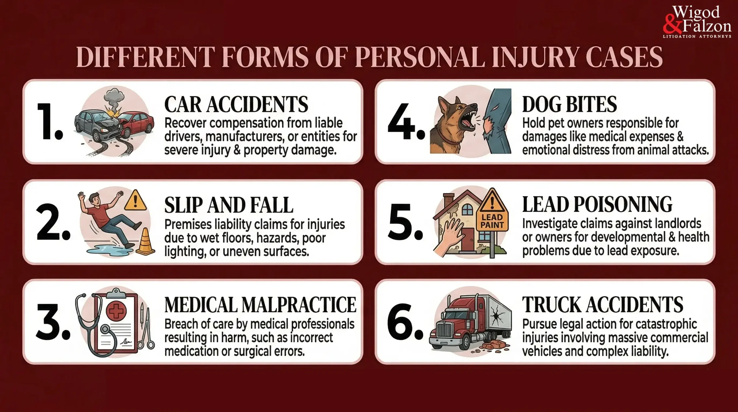 types of personal injury cases
